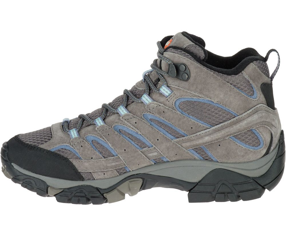Botas Senhora - Merrell Moab 2 Mid Waterproof - Cinzentas - CEV803164